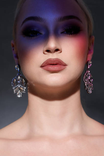 Studio portrait of beautiful woman