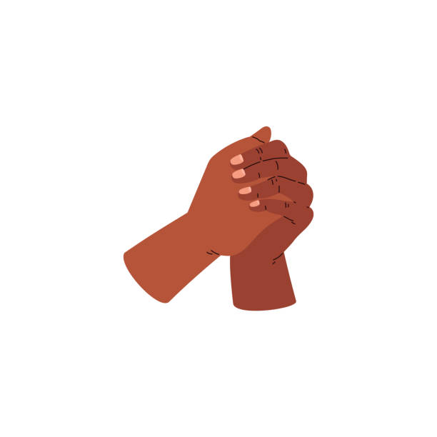 Interlocked 100+ Interlocked Hands Stock Illustrations, Royalty-Free Vector ...