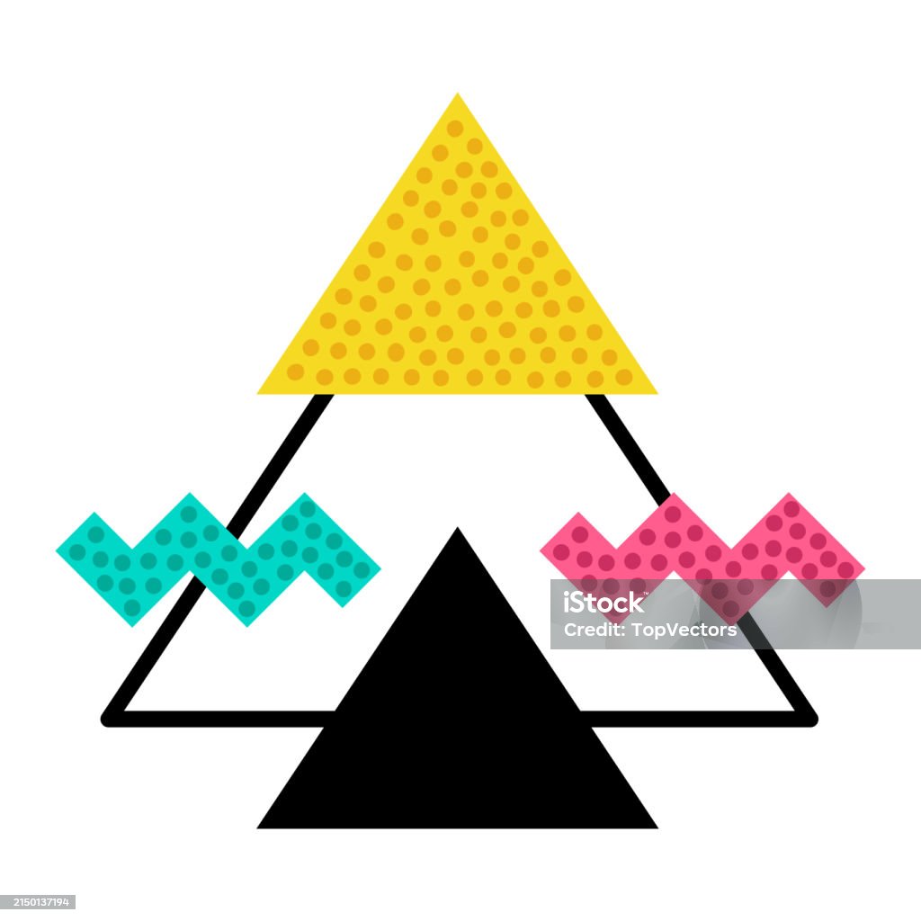 Geometric Element And Shape For Creative Design Vector Composition ...