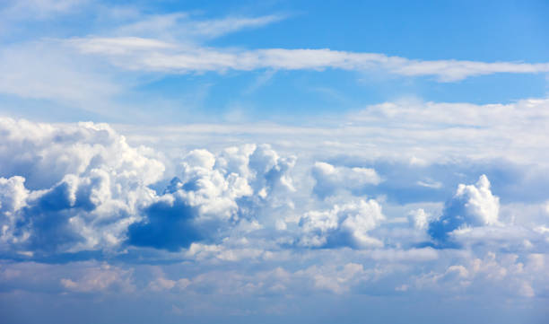 istock Cloudy sky background photo taken on a sunny day 2150141021