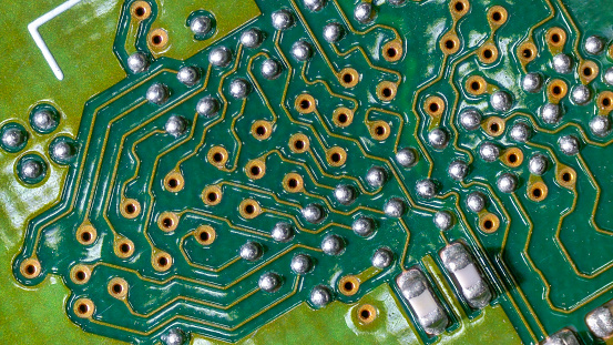 Generic circuit board pattern background