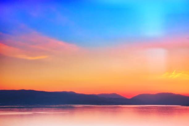 Golden hour and blue hour on the Firth Of Clyde.