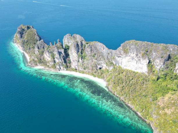 istock Beautiful aerial drone picture at Mosquito Island, Koh Phi Phi 2150147369