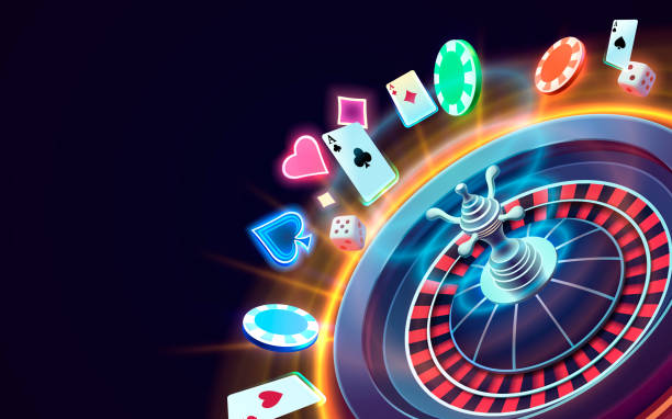 istock Casino fortune machine winner, jackpot fortune of luck, win banner. Vector illustration 2150153387