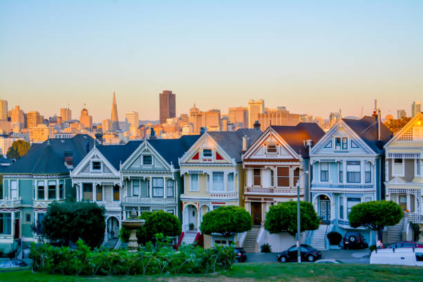 istock San Francisco Victorian Houses & Skyline 2150155060