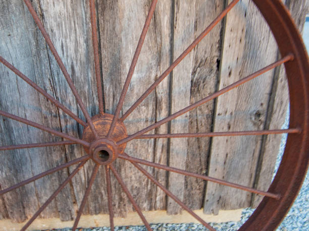 istock Old Iron Wagon Wheel- Howard County, Indiana 2150158772