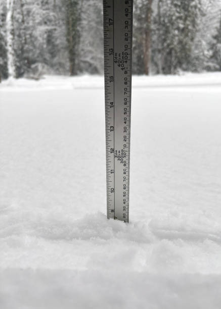 istock Yardstick in the Snow 2150160017