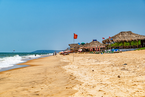 The Candolim Beach in North Goa, India