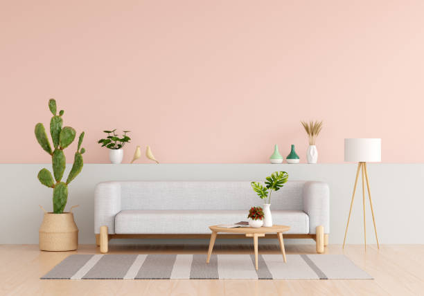 istock Gray sofa in living room for mockup 2150165502