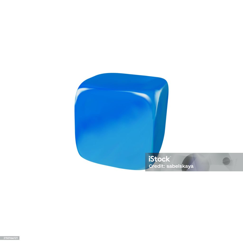 Isometric Cube With Rounded Edges Blue 3d Isometric Vector Cube With Rounded Corners On A White ...