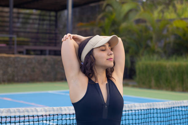 istock Woman preparing for a tennis match 2150167571