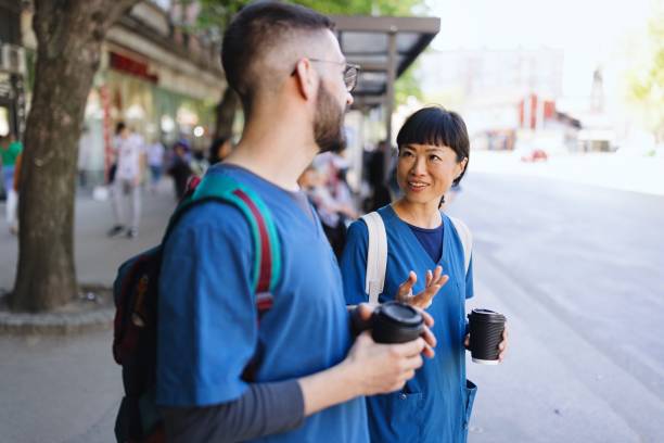 istock Medical workers in the city 2150170665