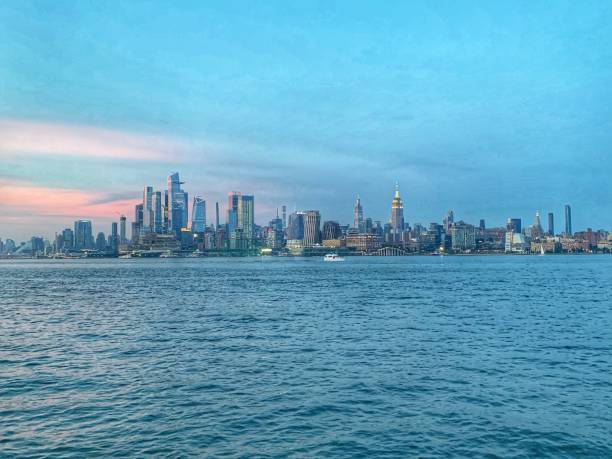 istock The Manhattan Skyline at Dusk 2150187148