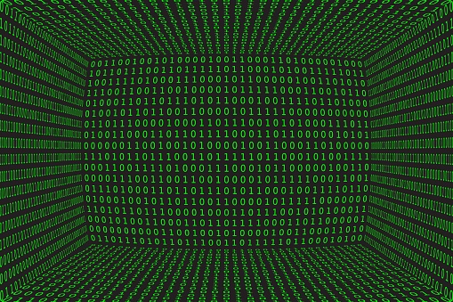 Program Datum 3d Background Green Programming Binary Coding Matrix ...
