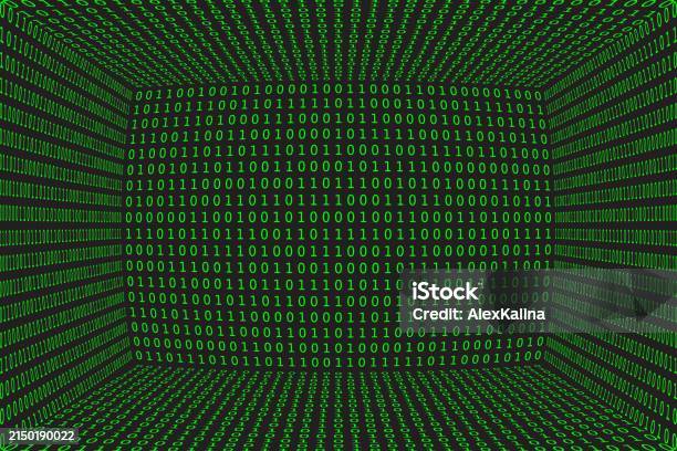Program Datum 3d Background Green Programming Binary Coding Matrix ...
