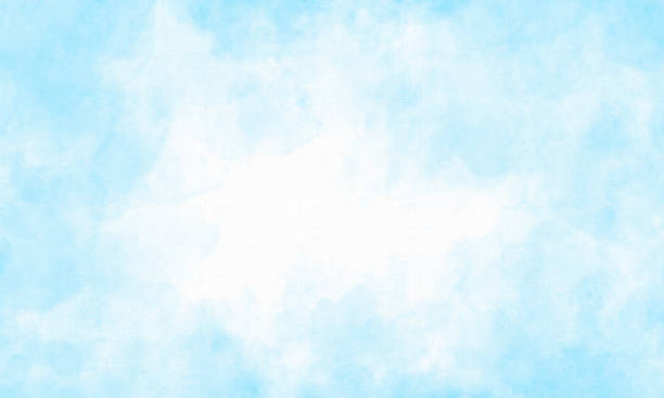 istock Abstract Blue Watercolor Background with Watercolor Paper Texture 2150191393