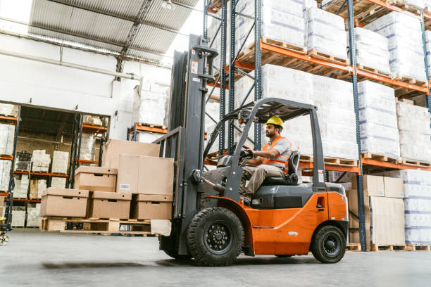 operator forklift - forklift foto potret stok, foto, & gambar bebas royalti