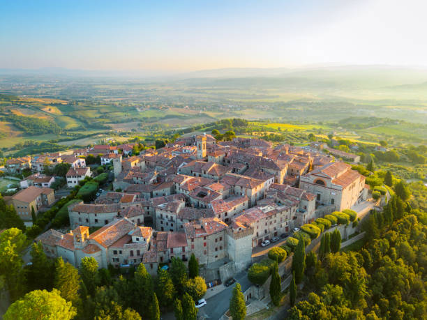 istock Monte Castello di Vibio from drone 2150198027