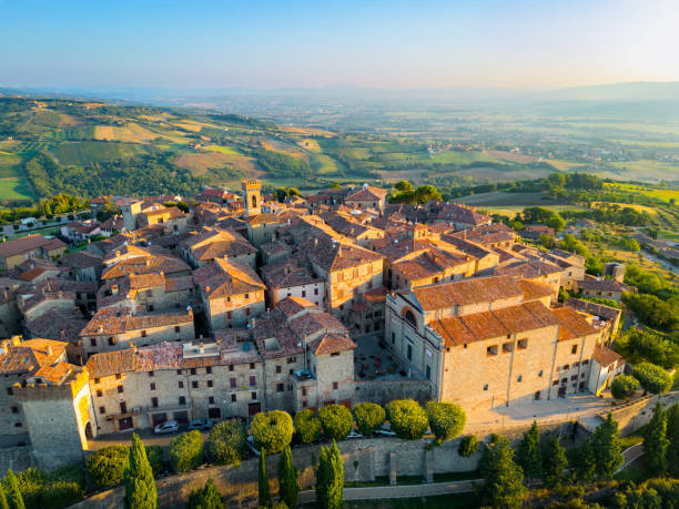 istock Monte Castello di Vibio from drone 2150198045