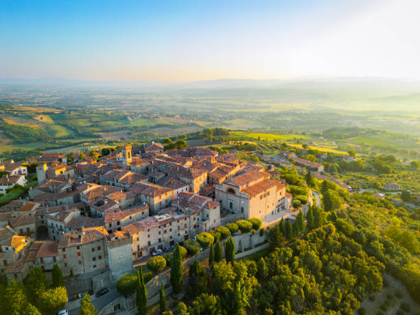 istock Monte Castello di Vibio from drone 2150198057