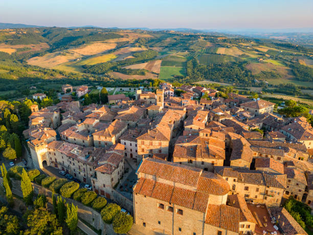 istock Monte Castello di Vibio from drone 2150198060