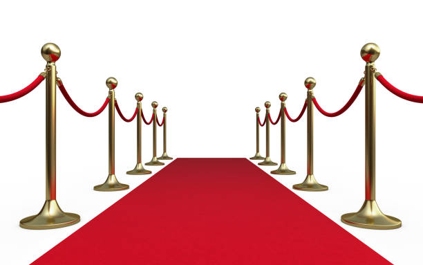 istock Barrier rope and red carpet 2150198135