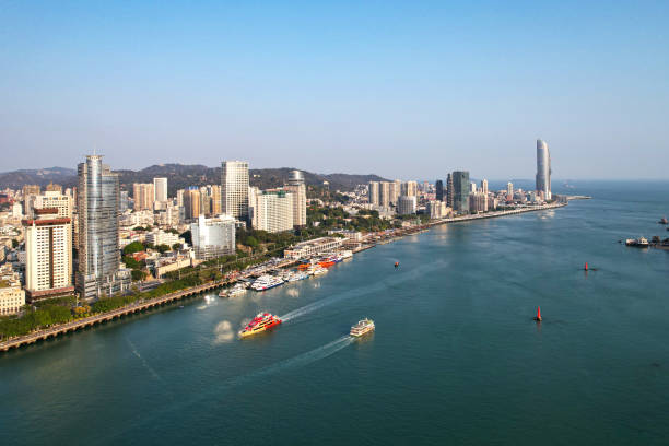 istock Overlooking the seaside city 2150198731