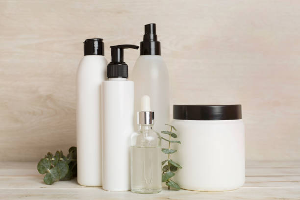 istock Professional hair care products with comb on table 2150199277