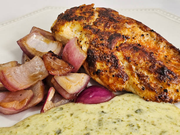 istock Chicken breast fillet with spinach cream 2150200655
