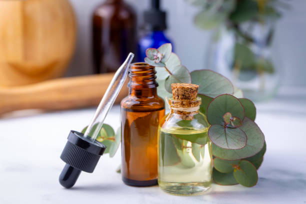 istock Eucalyptus leaves and essential oil 2150201110