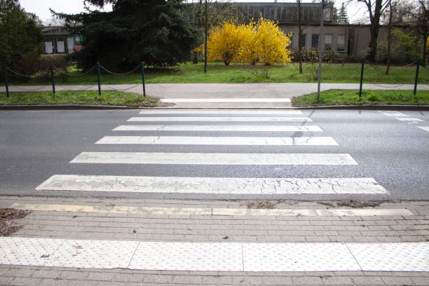 istock Unregulated pedestrian crossing over a highway 2150201730
