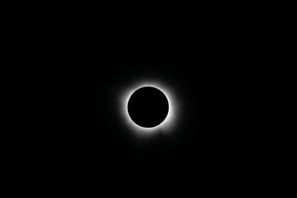istock solar eclipse during totality showing large prominences on the right 2150203720
