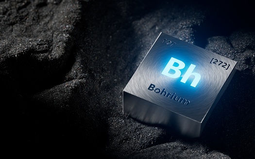 Bohrium periodic table element, mining, science, nature, innovation, chemical elements used in physics and other sciences