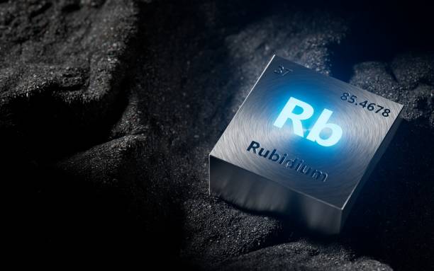 istock Rubidium periodic table element, mining, science, nature, innovation, chemical elements used in physics and other sciences 2150206743