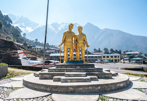 Lukla, Nepal : 02-04-2024 : The Tenzing-Hilary Airport in Lukla is one of the most dangerous airports in the world.