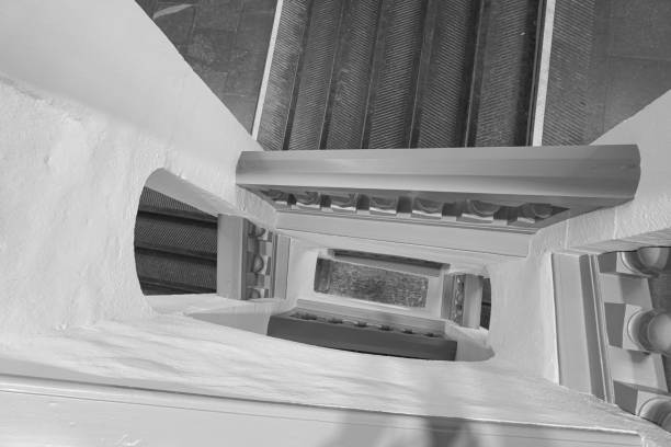 istock High angle view of of staircase 2150218995