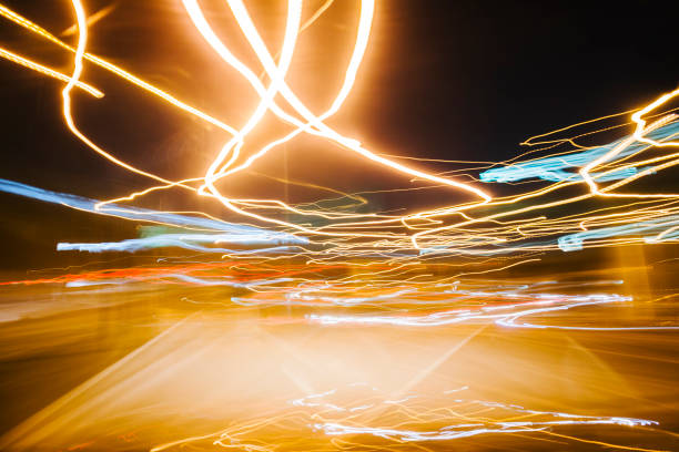 Abstract image of light taken with long exposure.