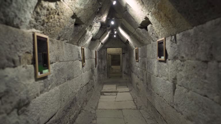 Corridor Of Mezek Thracian Tomb - Thracian Tumulus at Mezek, Bulgaria. - POV