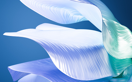 Abstract curves wallpaper, graphic design, 3d rendering. 3d illustration.