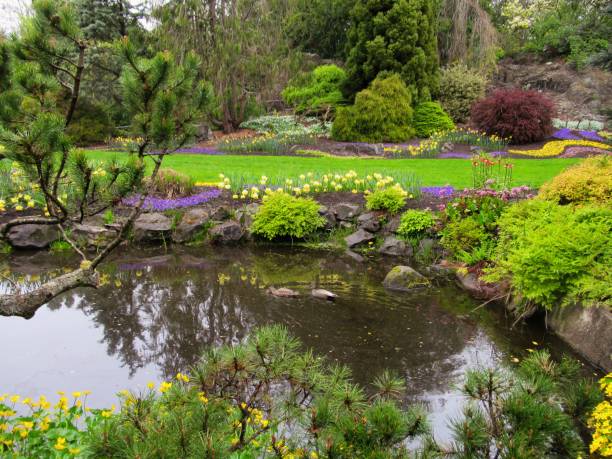 istock Colourful Springtime Flower Landscape At Q.E. Park Garden 2150230719