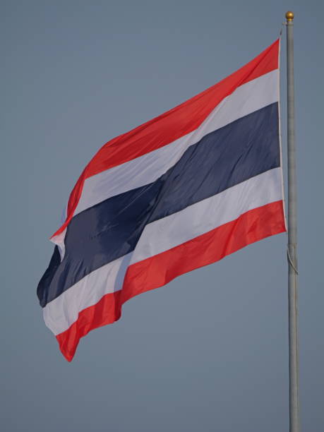 istock A large Thai flag fluttering in the wind. 2150237084