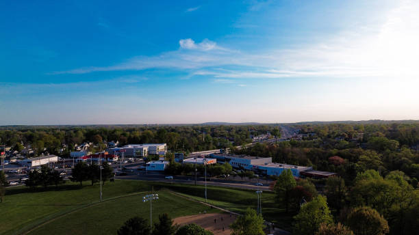 istock Aerial view of baseball field 2150240265