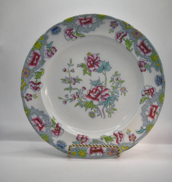 istock antique collectable porcelain plates with decoration 2150240340