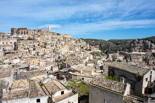 The Sasso Caveoso in the old town of Matera in southern Italy