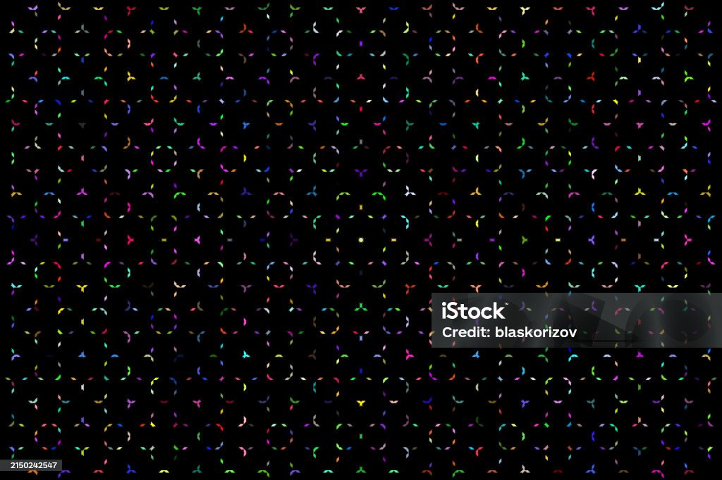 Colorful Abstract Tech Pattern Particles Background Stock Illustration ...