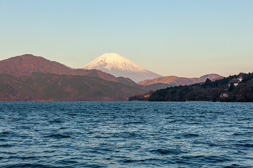 The Fuji Five Lakes region in Yamanashi Prefecture is famous for the beautiful foliage coloring around Mount Fuji in December. The following photos were taken on the shores of Lake Sai. The area is part of the Fuji-Hakone-Izu National Park. Mount Fuji has been declared a UNESCO World Heritage Site.