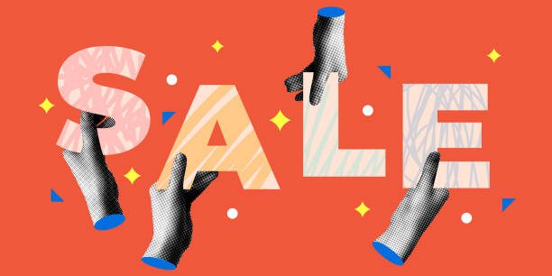 istock Sale banner. Hands holding word SALE 2150252539