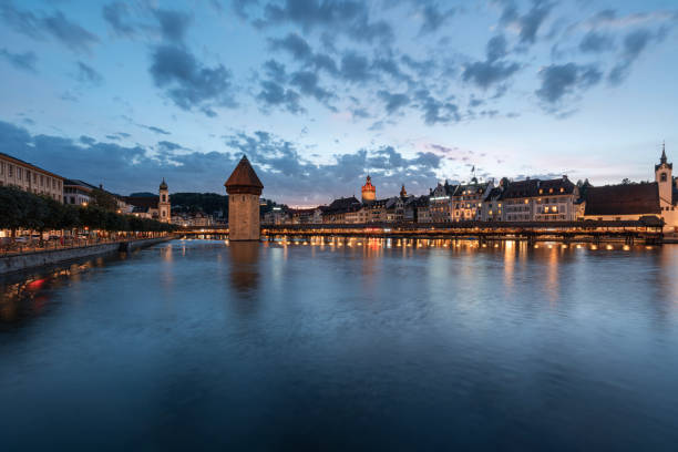 istock Lucerne, Switzerland at night 2150252607