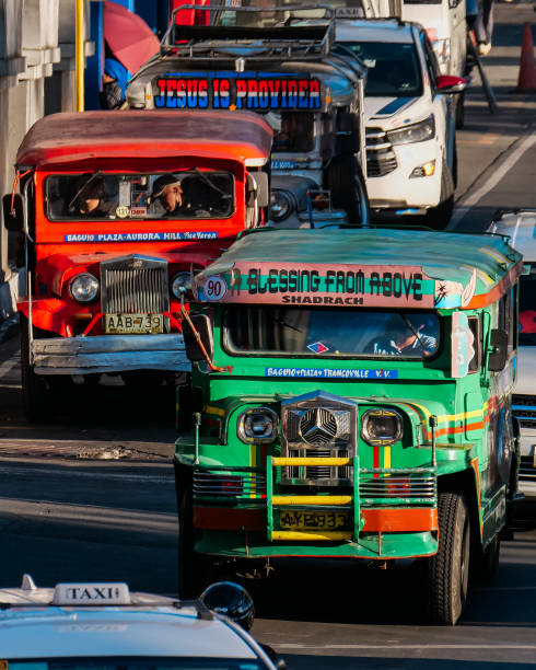 Baguio, Benguet, Philippines - Traditional Jeep Jeepney Asian transportation Public Utility Vehicle