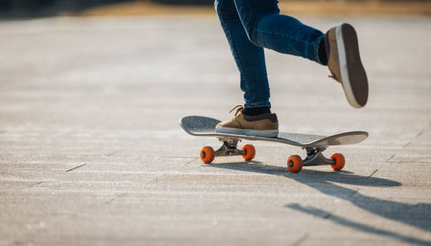 istock Skateboarder skateboarding outdoors in city 2150257847
